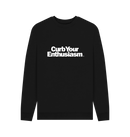 Black Printed Sweater Front