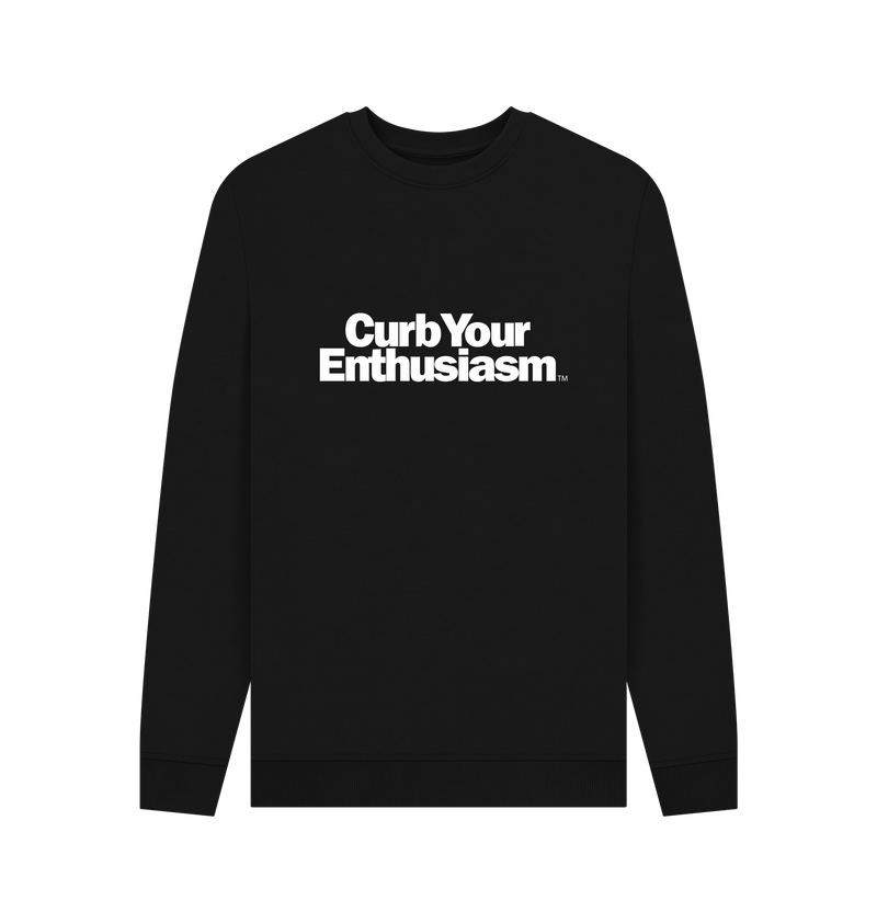 Black Printed Sweater Front