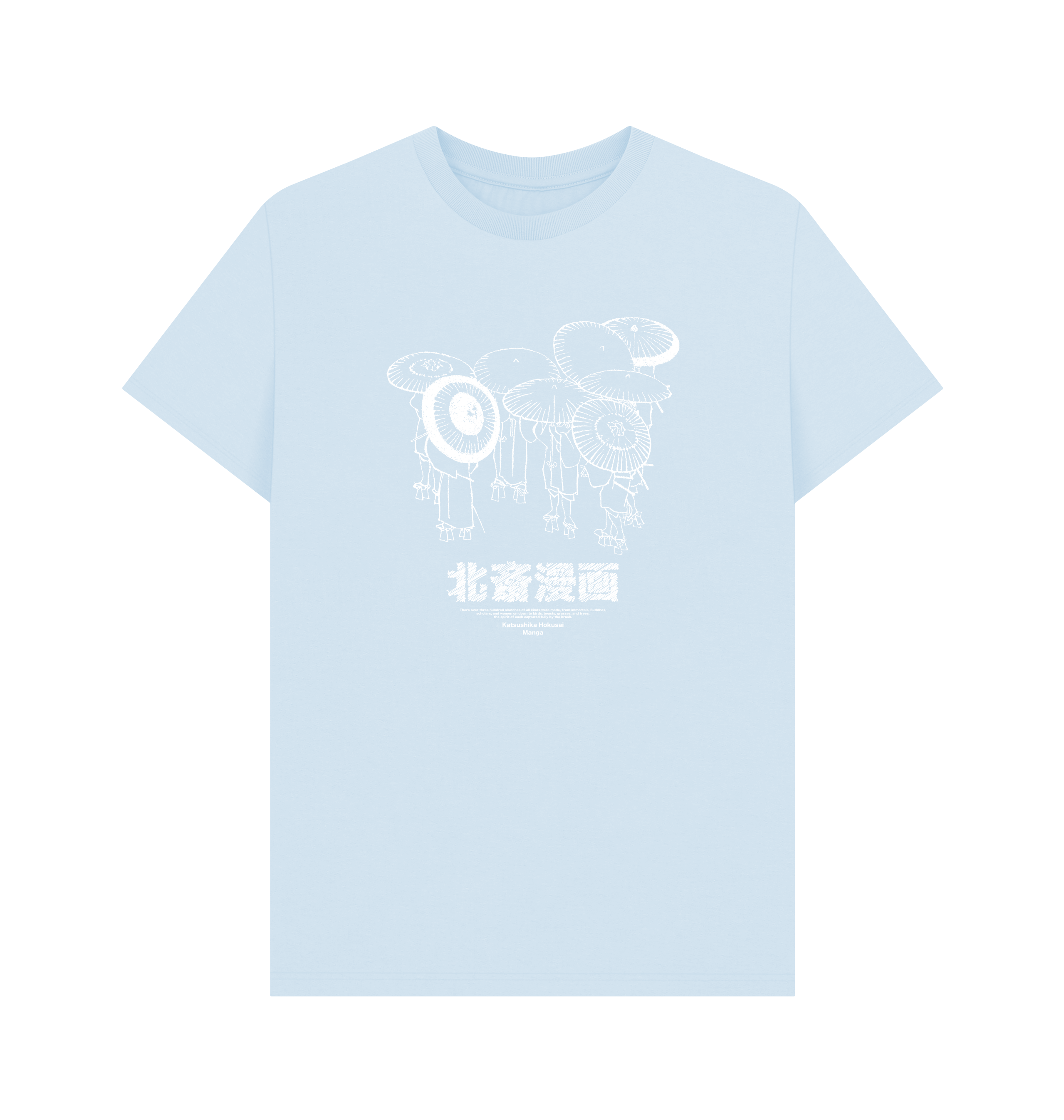 Sky Blue Printed T-shirt Front