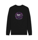 Black Printed Sweater Front