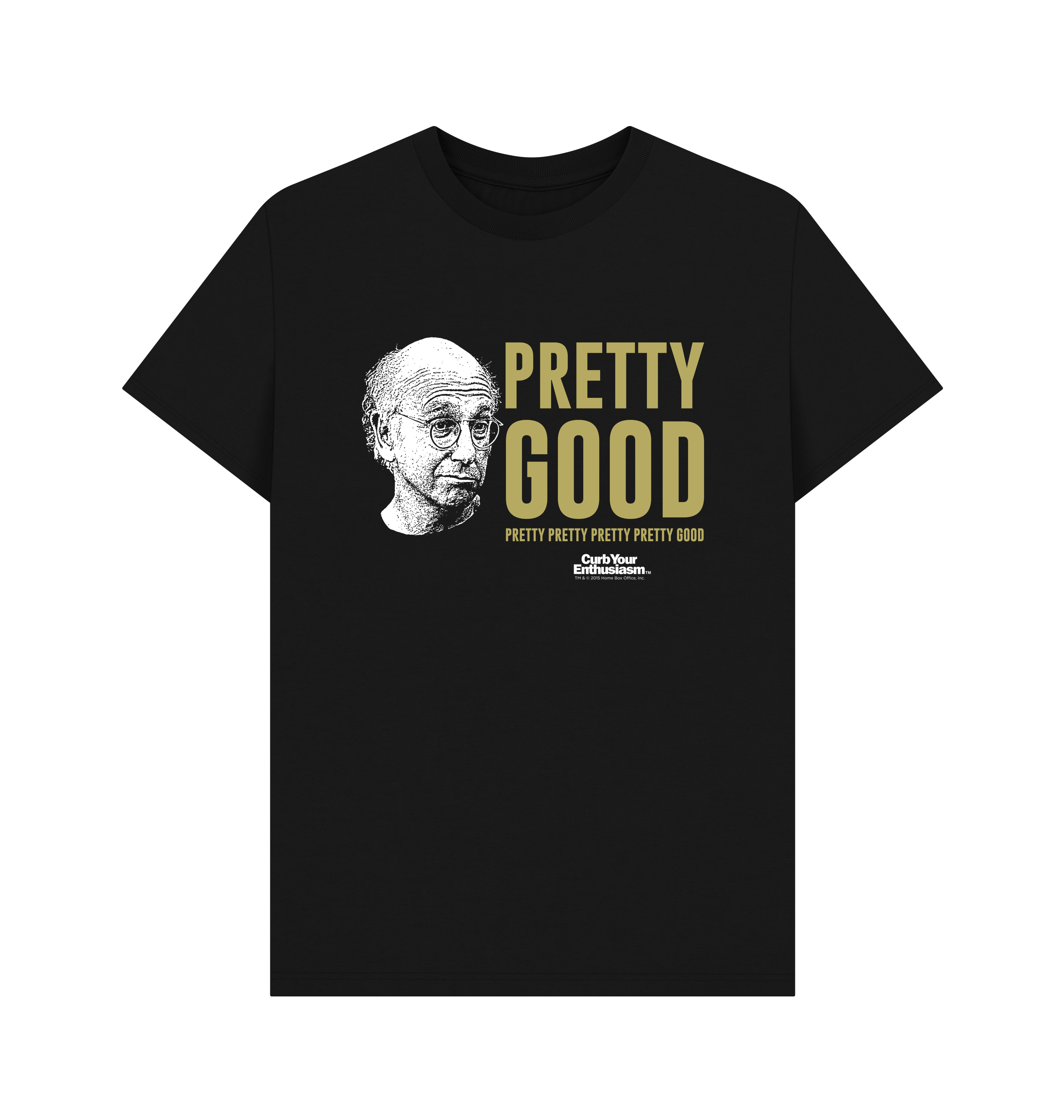 Black Printed T-shirt Front