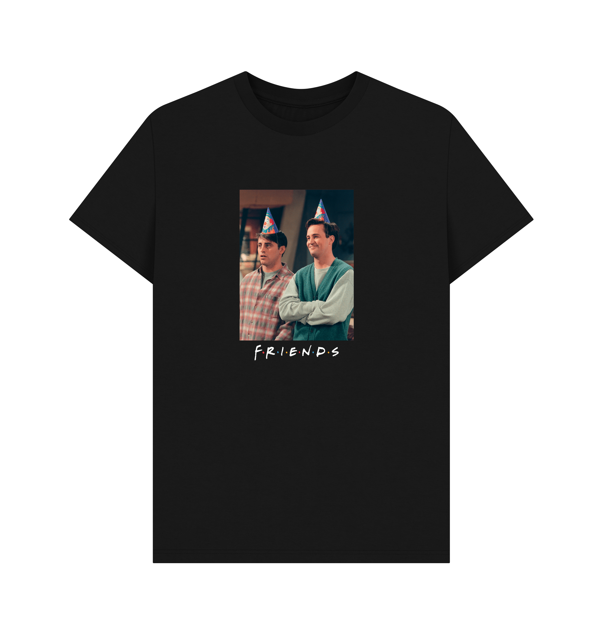 Black Printed T-shirt Front