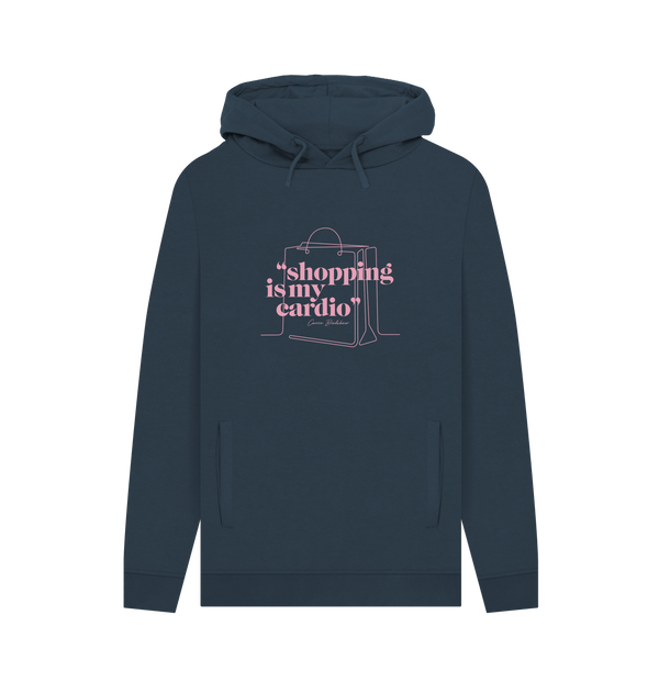 Navy Printed Hoody Front