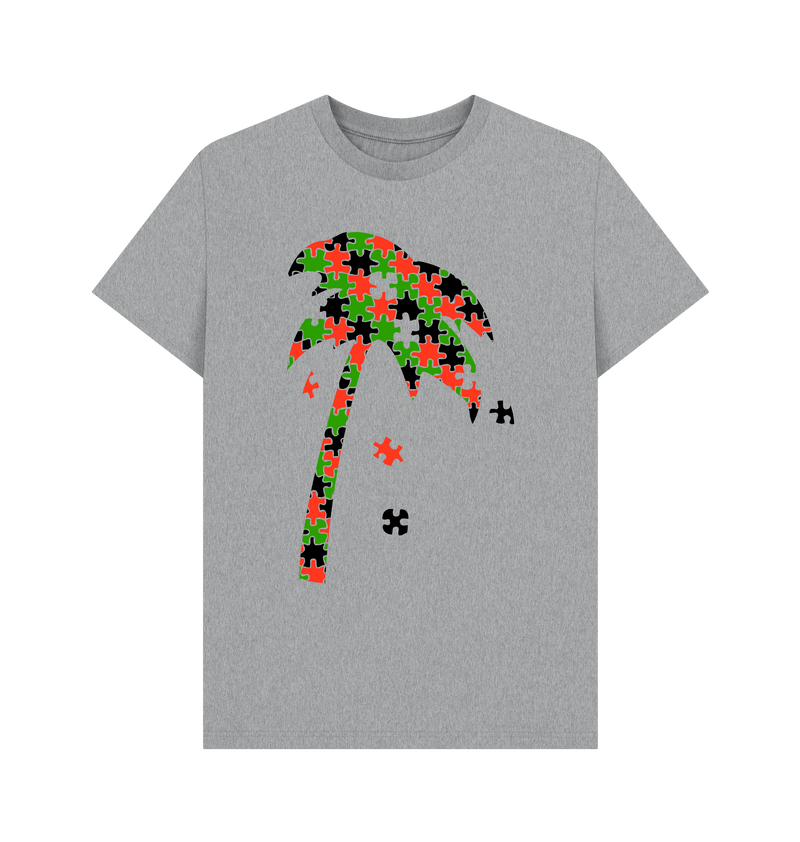 Athletic Grey Printed T-shirt Front