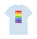 Sky Blue Printed T-shirt Front