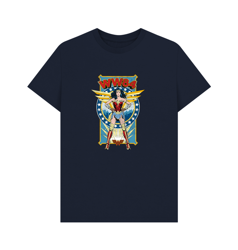 Navy Blue Printed T-shirt Front