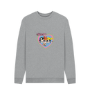 Light Heather Printed Sweater Front