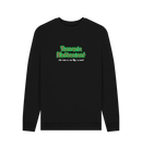 Black Printed Sweater Front