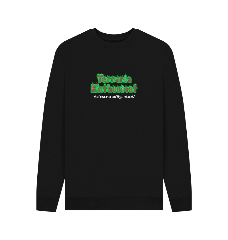 Black Printed Sweater Front
