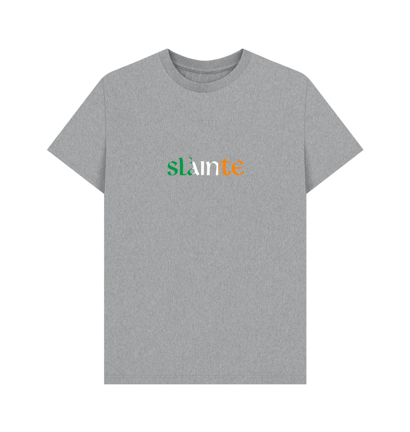 Athletic Grey Printed T-shirt Front