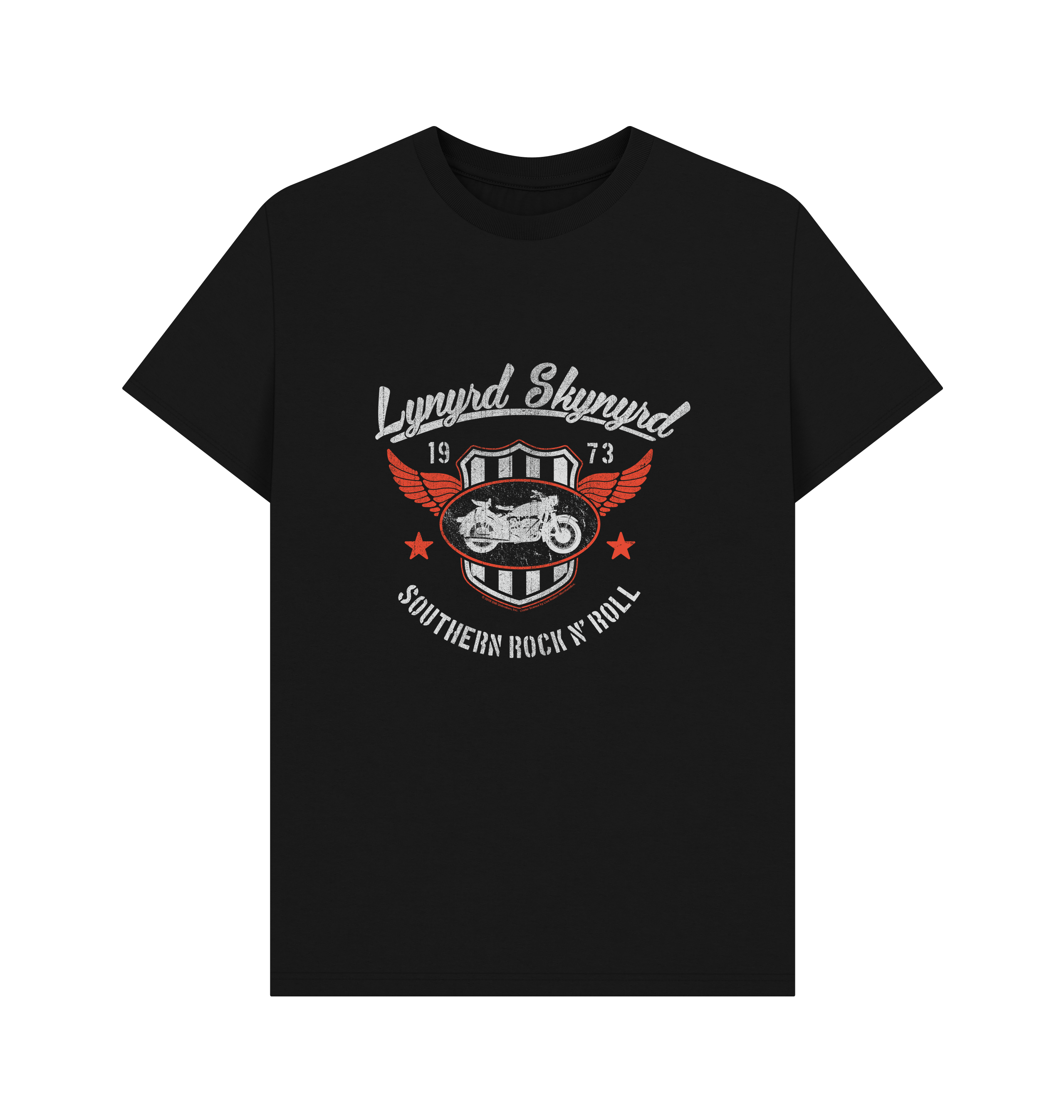 Black Printed T-shirt Front