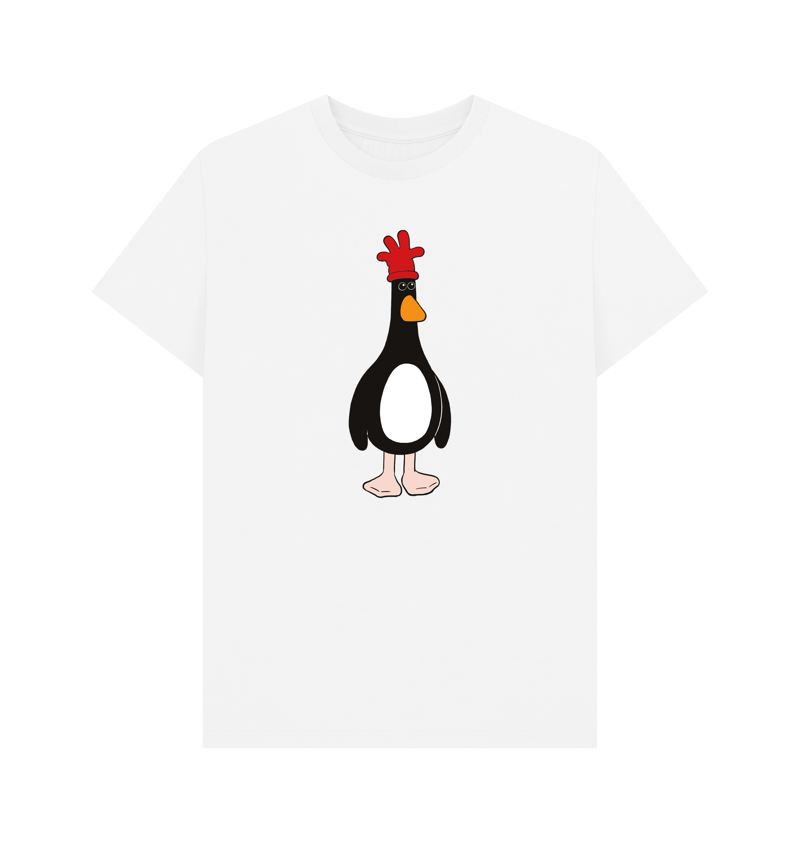 White Printed T-shirt Front