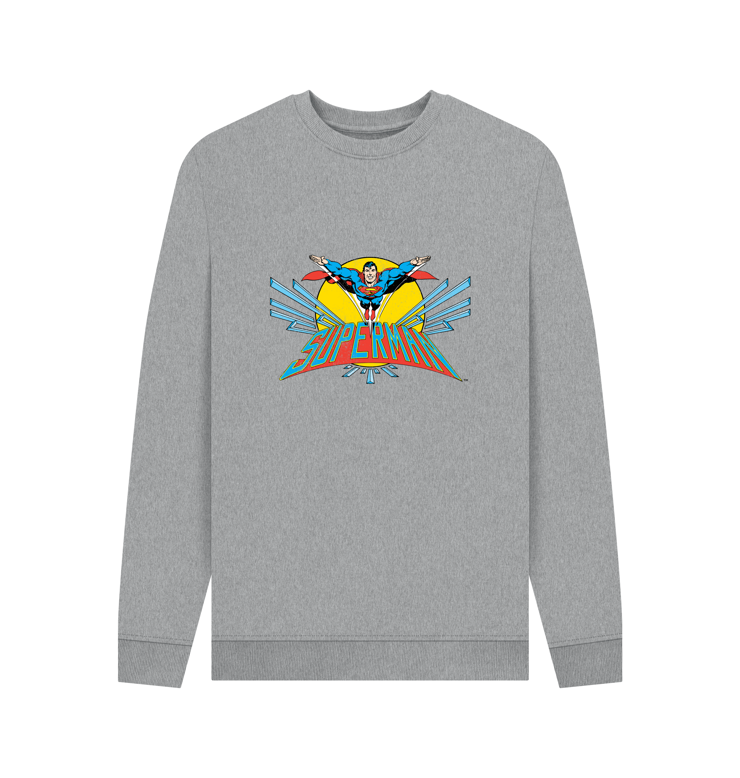 Light Heather Printed Sweater Front