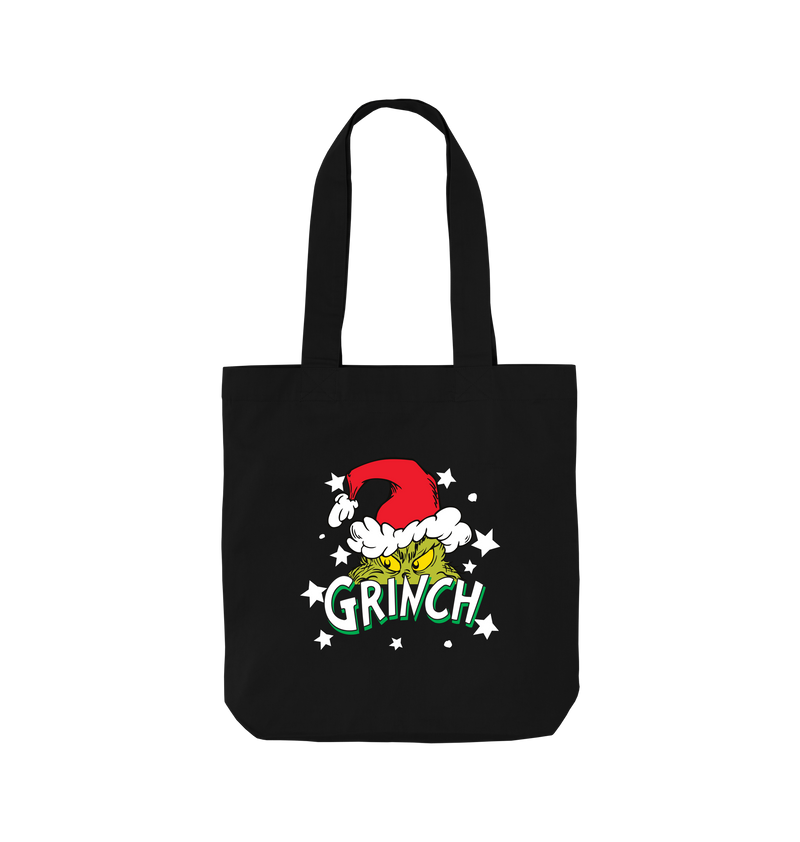 Black Printed Bag Front