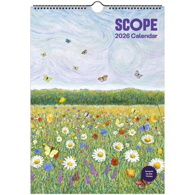 Scope Charity Calendar 2026 | Designed by Disabled Artists
