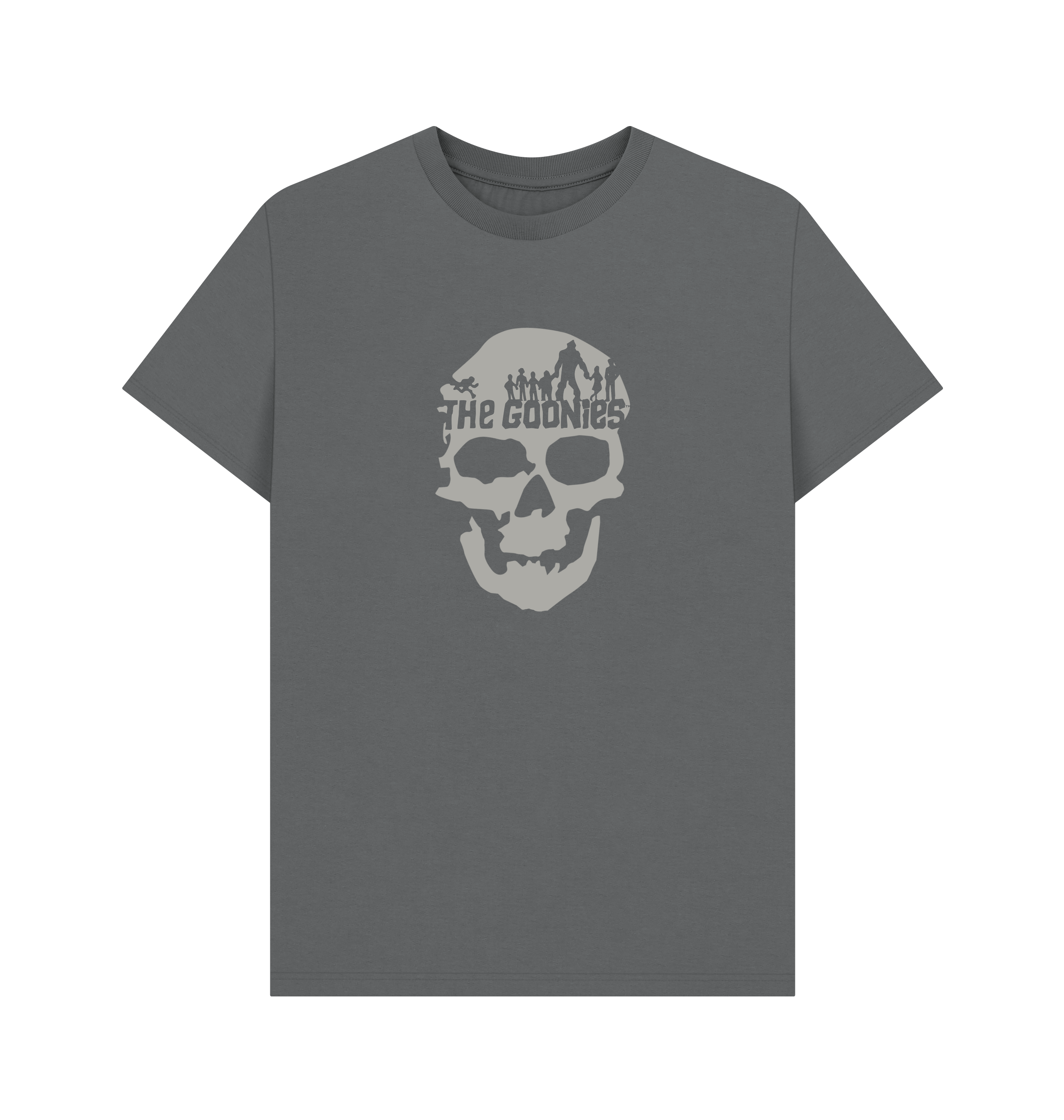 Slate Grey Printed T-shirt Front