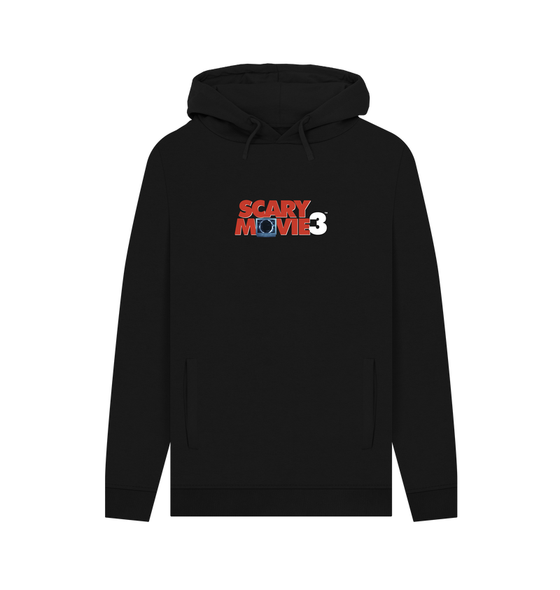 Black Printed Hoody Front