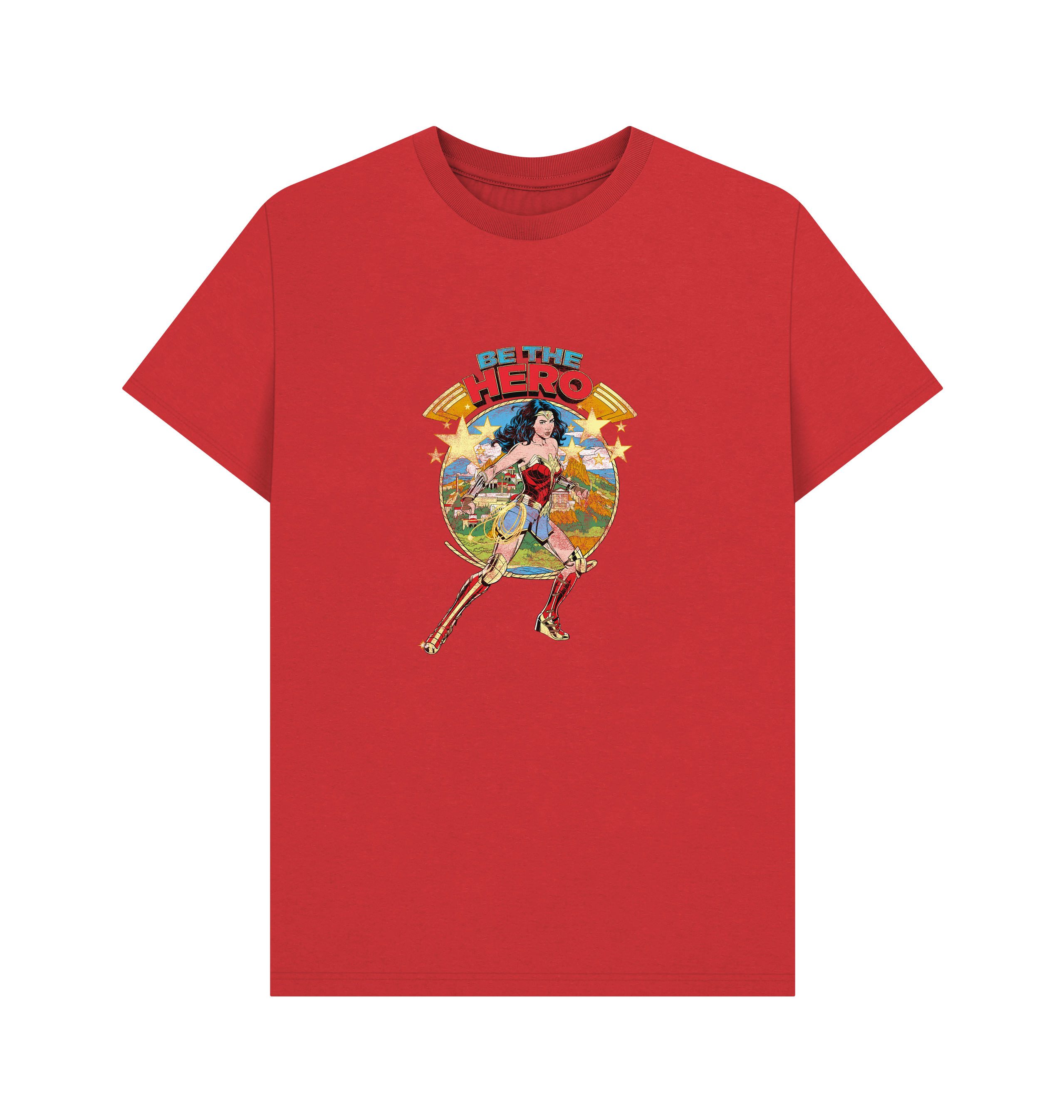 Red Printed T-shirt Front