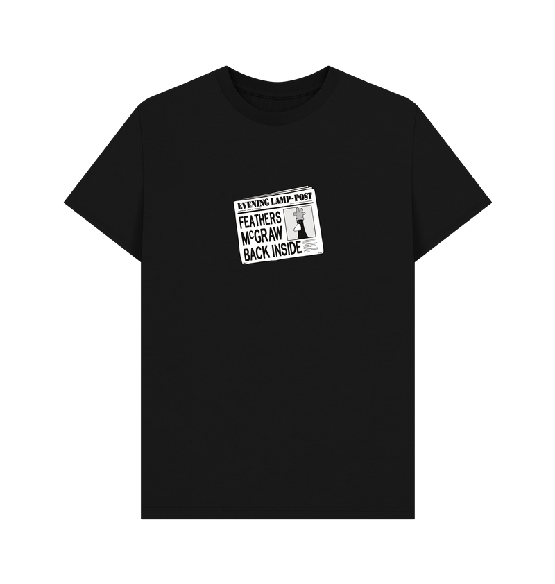 Black Printed T-shirt Front
