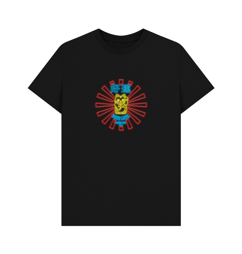 Black Printed T-shirt Front