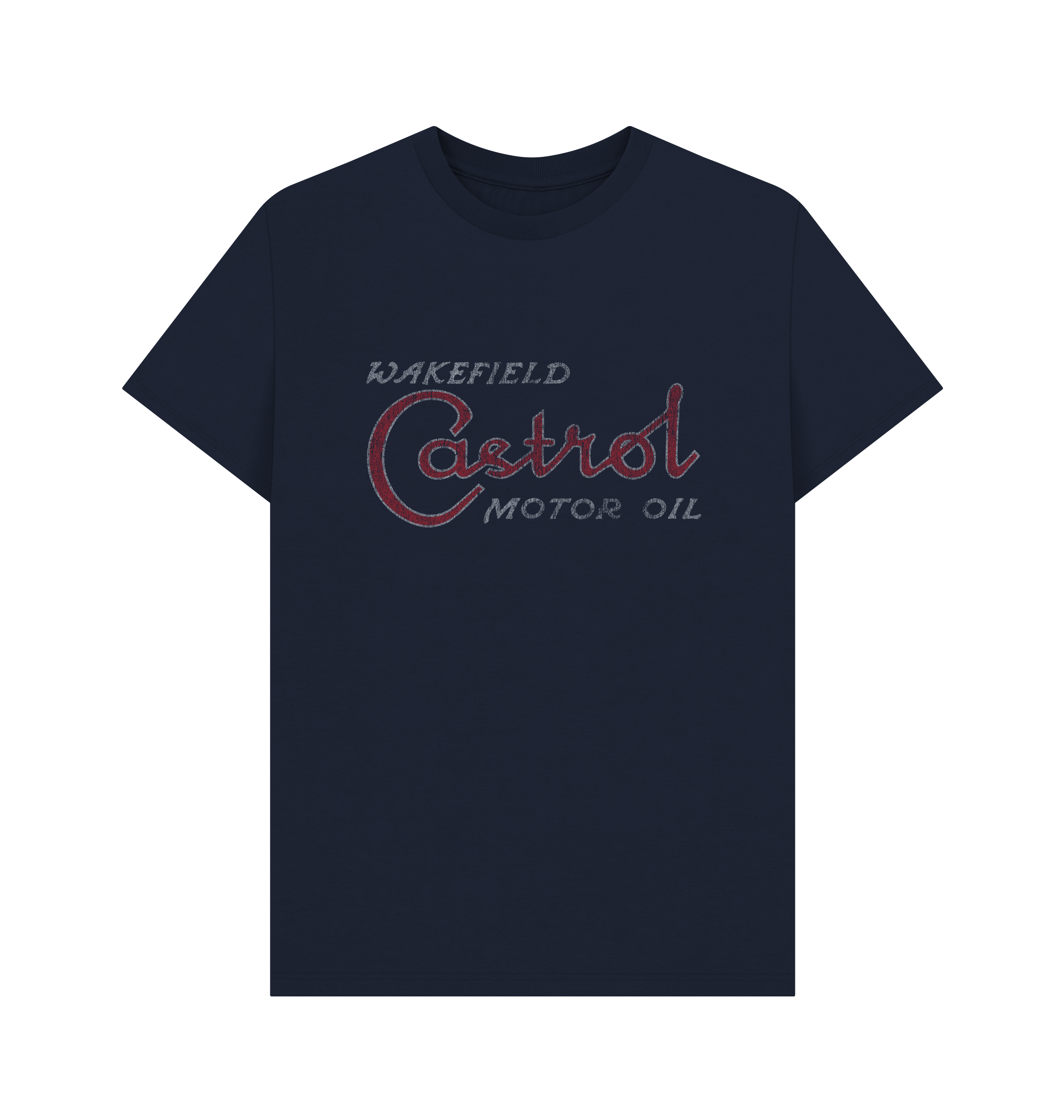 Navy Blue Printed T-shirt Front