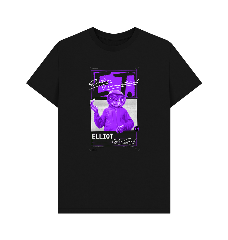 Black Printed T-shirt Front