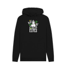 Black Printed Hoody Front