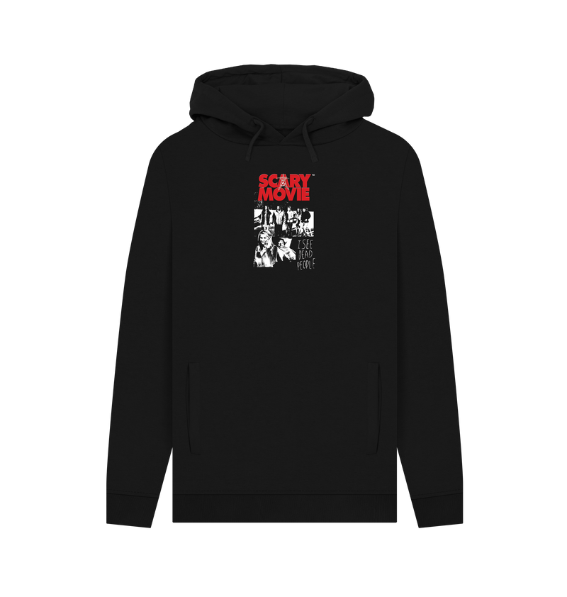 Black Printed Hoody Front