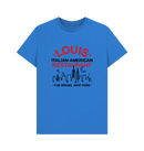 Bright Blue Printed T-shirt Front