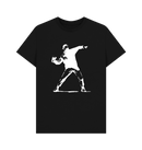 Black Printed T-shirt Front