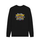 Black Printed Sweater Front