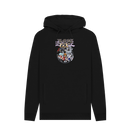 Black Printed Hoody Front