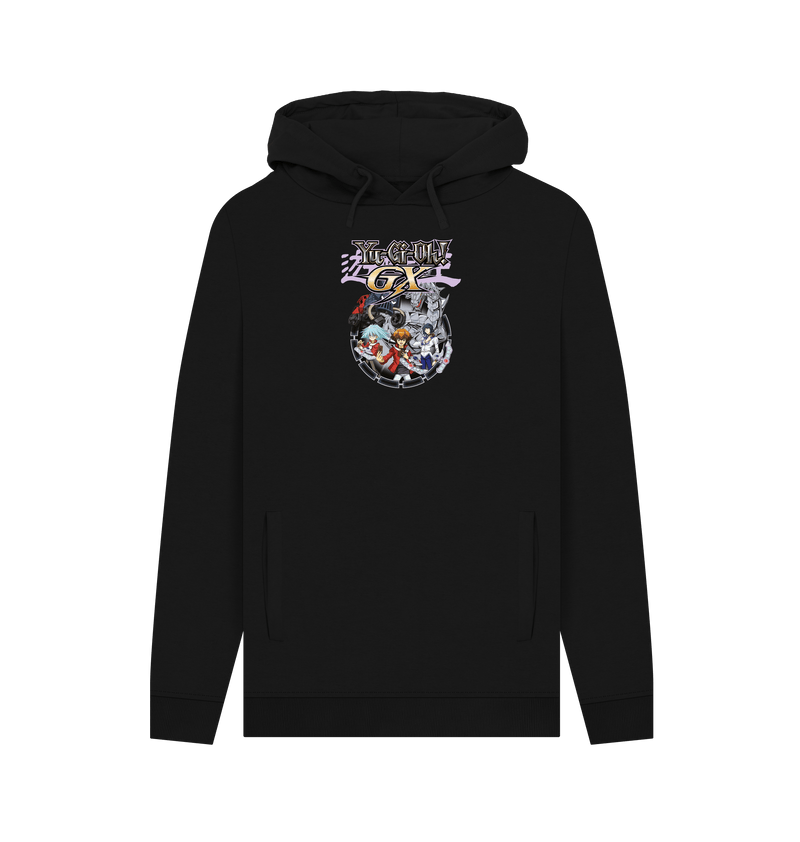 Black Printed Hoody Front