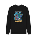 Black Printed Sweater Front