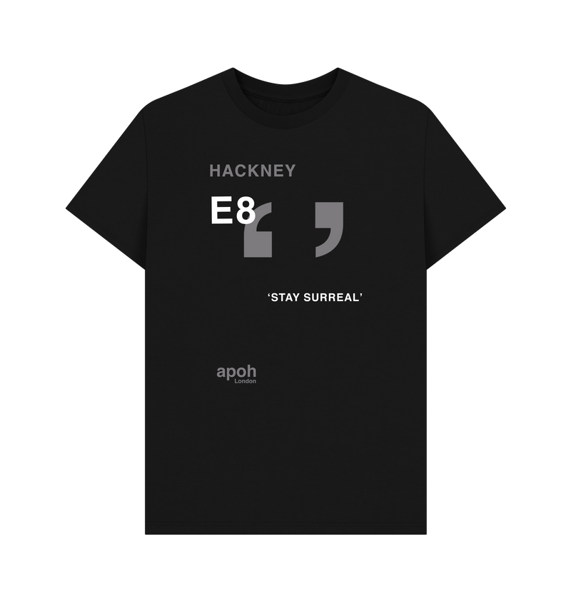 Black Printed T-shirt Front