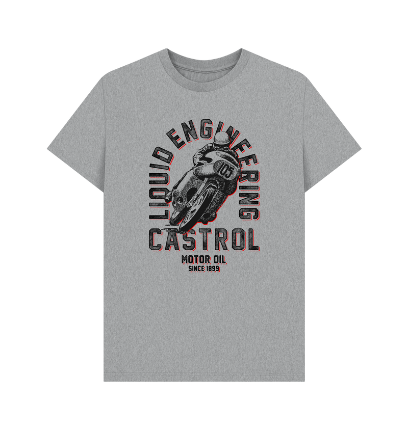 Athletic Grey Printed T-shirt Front