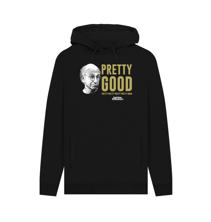 Black Printed Hoody Front