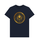 Navy Blue Printed T-shirt Front