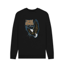 Black Printed Sweater Front