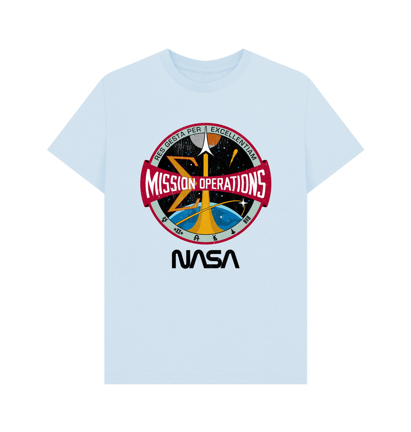 Sky Blue Printed T-shirt Front