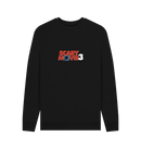 Black Printed Sweater Front