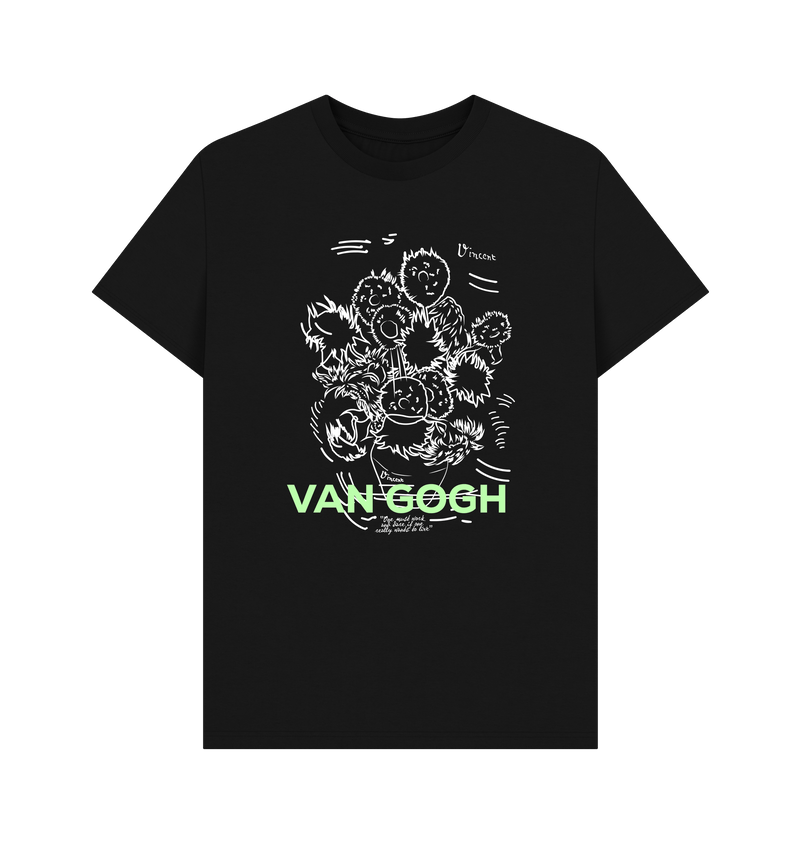 Black Printed T-shirt Front