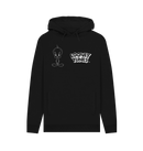 Black Printed Hoody Front