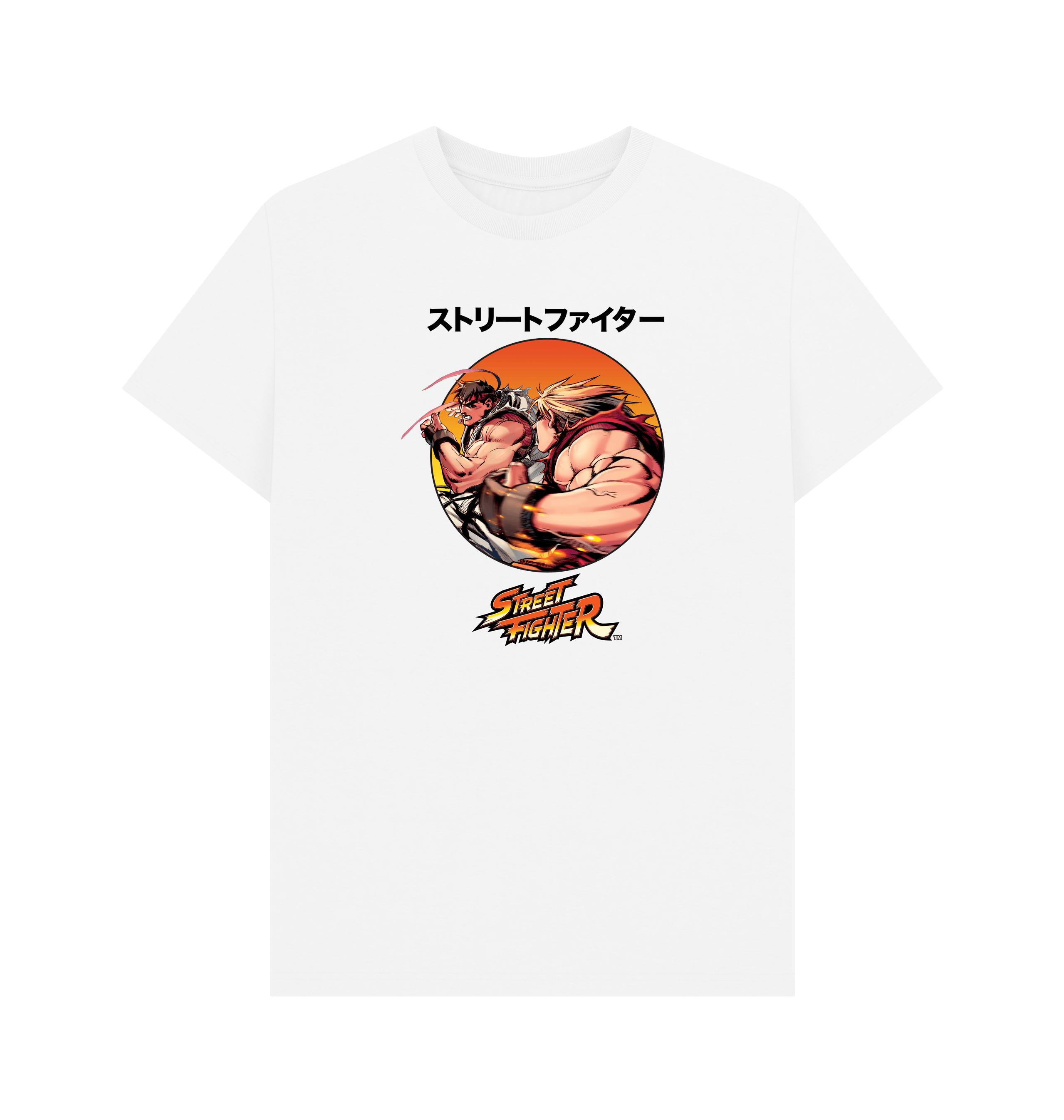 White Printed T-shirt Front