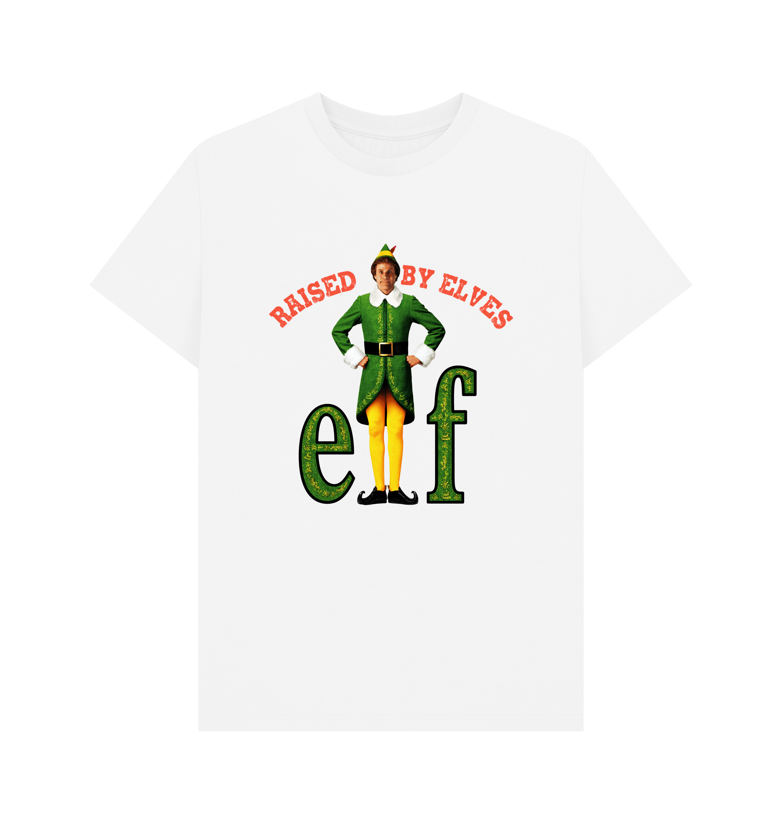 White Printed T-shirt Front