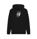 Black Printed Hoody Front