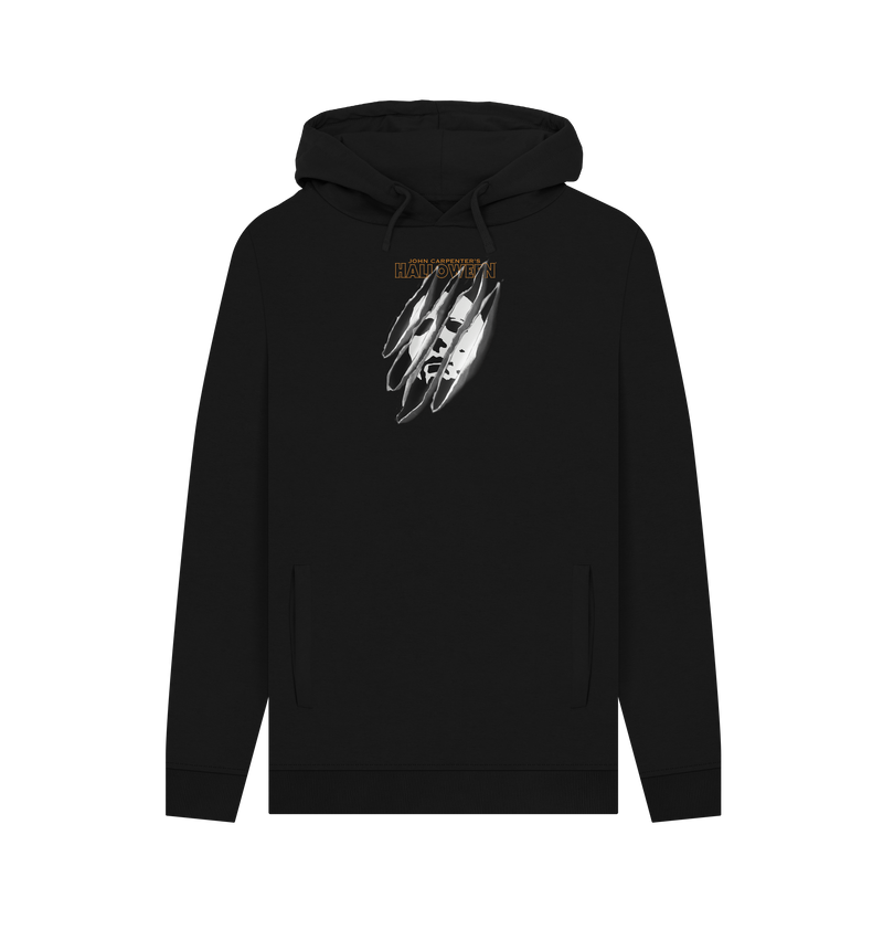 Black Printed Hoody Front