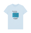 Sky Blue Printed T-shirt Front