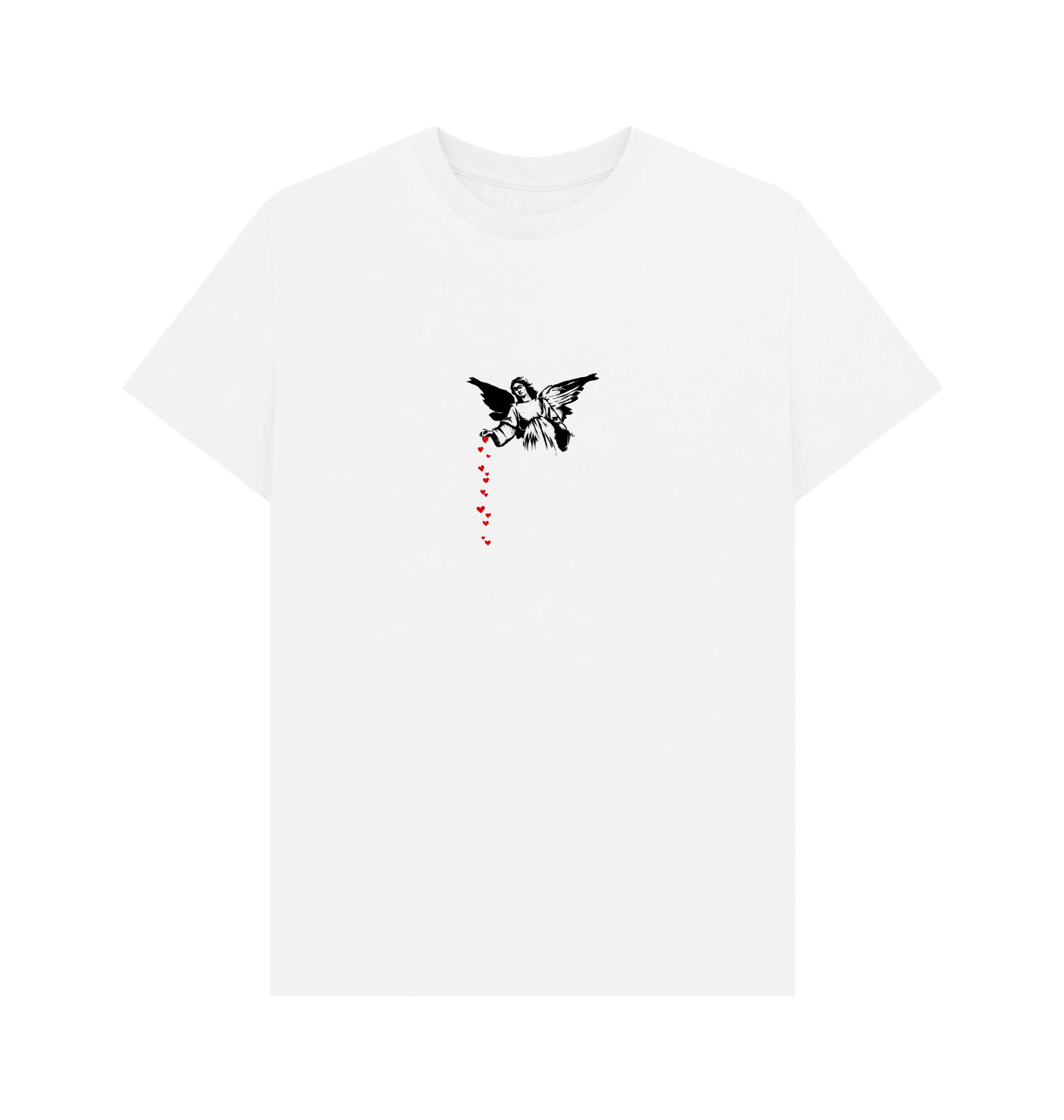White Printed T-shirt Front
