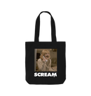 Black Printed Bag Front